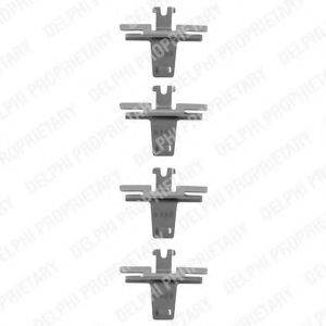 DELPHI LX0058 Комплектуючі, колодки дискового гальма