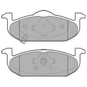 Комплект тормозных колодок, дисковый тормоз DELPHI LP2695