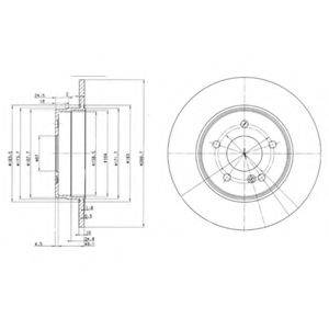 DELPHI BG3239 гальмівний диск