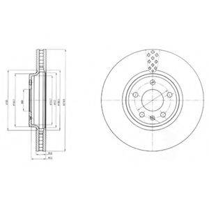 DELPHI BG4080 гальмівний диск