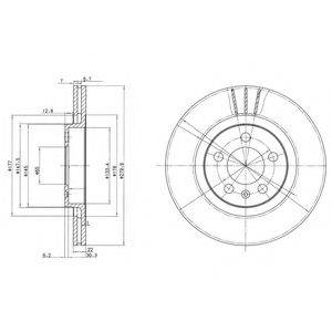 DELPHI BG3036C гальмівний диск