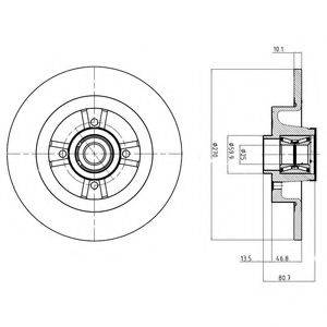 DELPHI BG9032RSC гальмівний диск