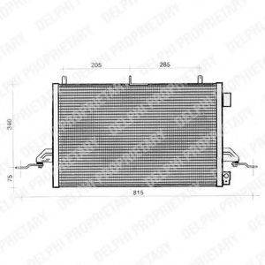 DELPHI TSP0225276 Конденсатор, кондиціонер