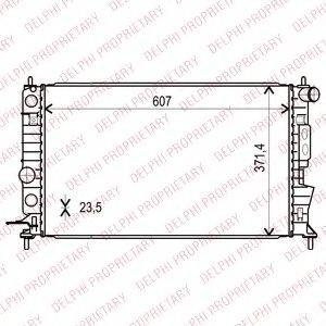 DELPHI TSP0524012 Радіатор, охолодження двигуна