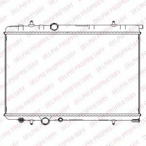 DELPHI TSP0524055 Радіатор, охолодження двигуна