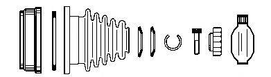FARCOM 134293 Шарнирный комплект, приводной вал