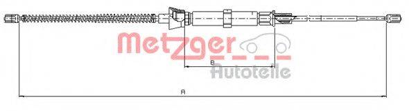 METZGER 109032 Трос, стоянкова гальмівна система