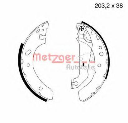 METZGER MG639 Комплект гальмівних колодок