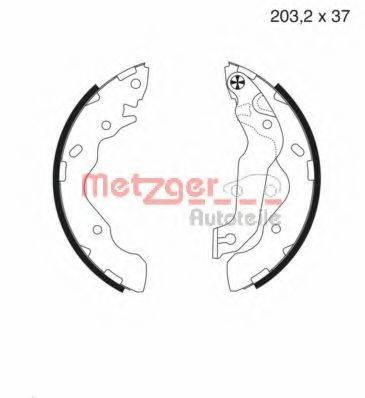 METZGER MG987 Комплект гальмівних колодок