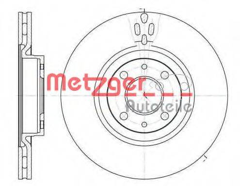 гальмівний диск METZGER 6316.11