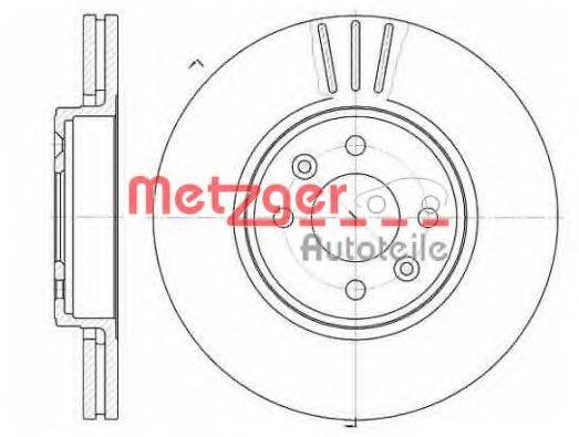 гальмівний диск METZGER 6583.10