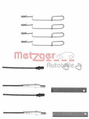 METZGER 1091280X Комплектуючі, колодки дискового гальма