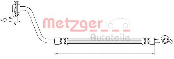 METZGER 4111056 Гальмівний шланг