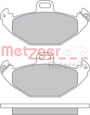 METZGER 1170554 Комплект гальмівних колодок, дискове гальмо