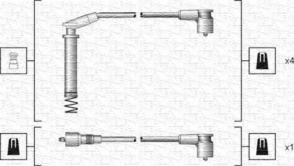 MAGNETI MARELLI 941318111154 Комплект дротів запалення