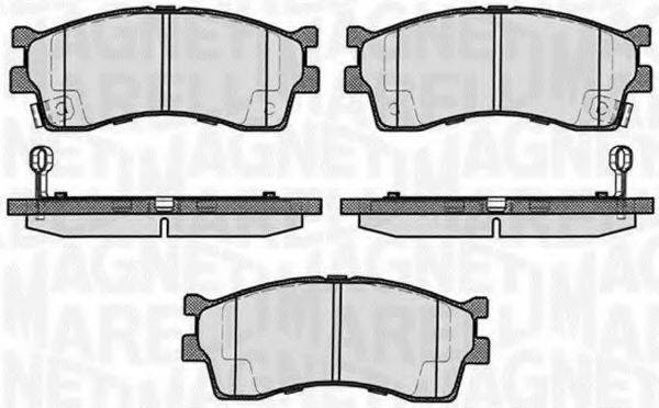 MAGNETI MARELLI 363916060458 Комплект гальмівних колодок, дискове гальмо