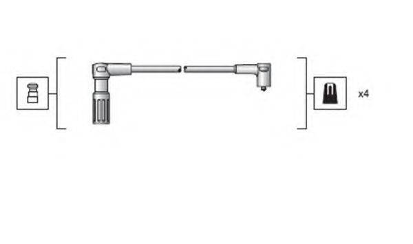 MAGNETI MARELLI 941318111148 Комплект дротів запалення