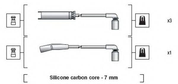 MAGNETI MARELLI 941318111273 Комплект дротів запалення