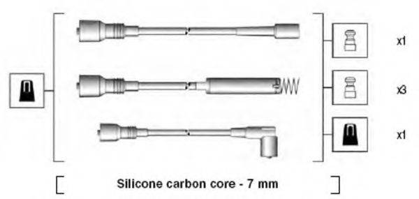 MAGNETI MARELLI 941125160670 Комплект дротів запалення