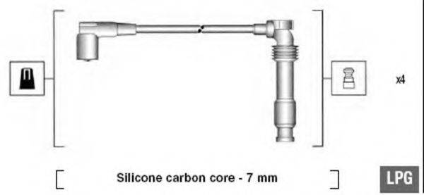 MAGNETI MARELLI 941125320684 Комплект дротів запалення