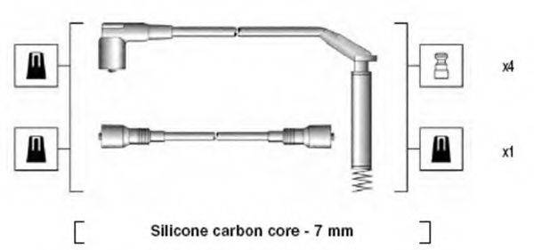 MAGNETI MARELLI 941125450693 Комплект дротів запалення
