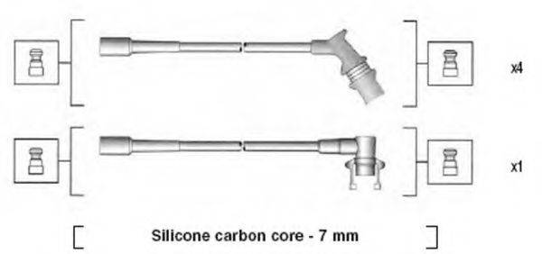 MAGNETI MARELLI 941145270724 Комплект дротів запалення