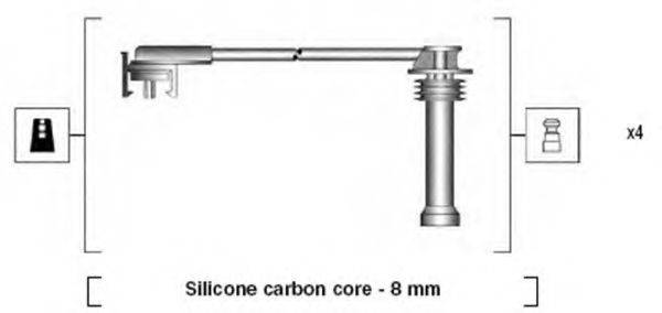 MAGNETI MARELLI 941185280782 Комплект дротів запалення