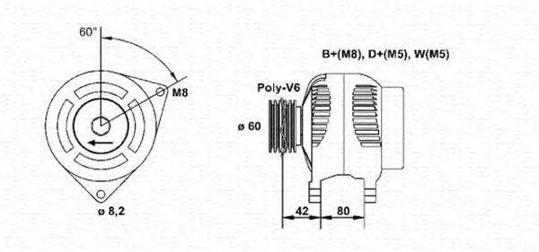 MAGNETI MARELLI 943346148010 Генератор