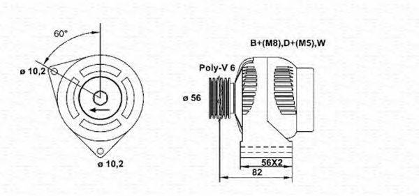 MAGNETI MARELLI 943355090010 Генератор