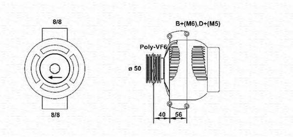 MAGNETI MARELLI 943355135010 Генератор