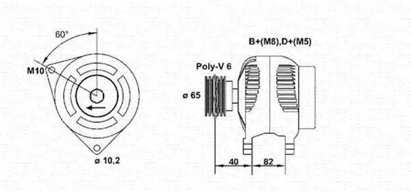 MAGNETI MARELLI 943356515010 Генератор