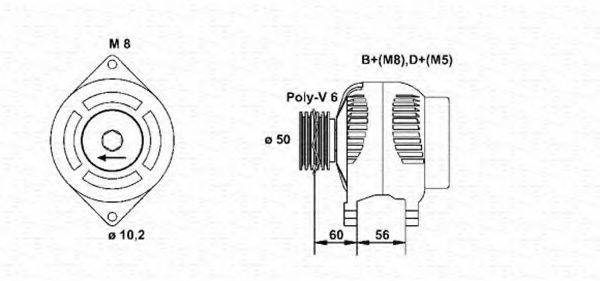 Генератор MAGNETI MARELLI 943356539010