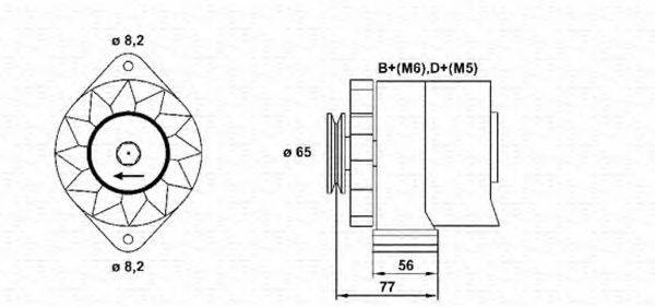 MAGNETI MARELLI 943356659010 Генератор