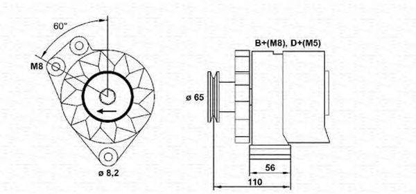 MAGNETI MARELLI 943356797010 Генератор