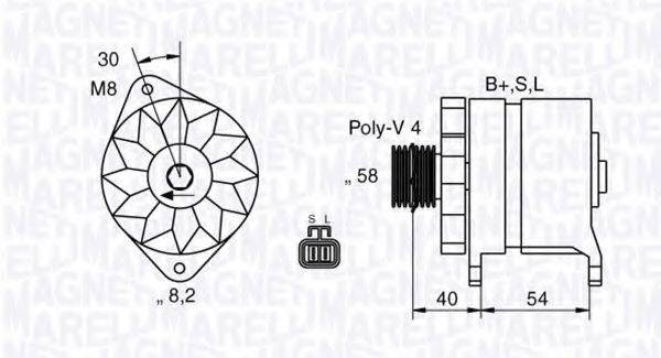 MAGNETI MARELLI 063532602010 Генератор