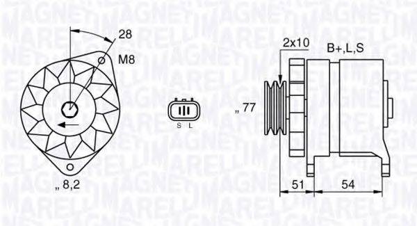 MAGNETI MARELLI 063532603010 Генератор