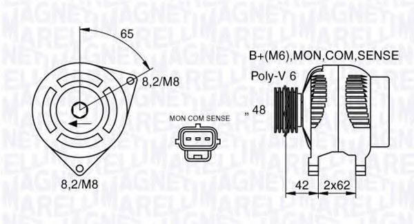 MAGNETI MARELLI 063377409010 Генератор