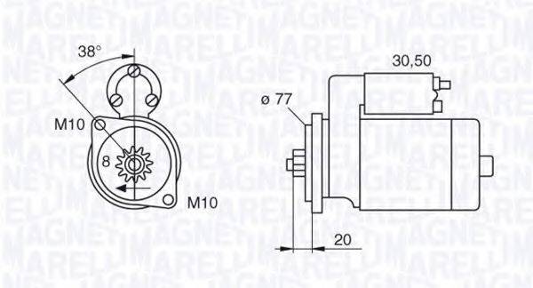 MAGNETI MARELLI 063522621010 Стартер