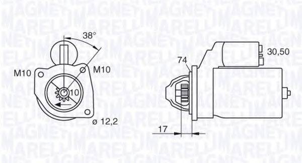 MAGNETI MARELLI 063522625010 Стартер