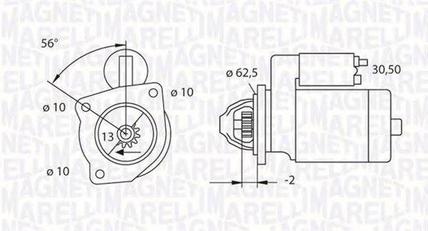 MAGNETI MARELLI 063523624010 Стартер