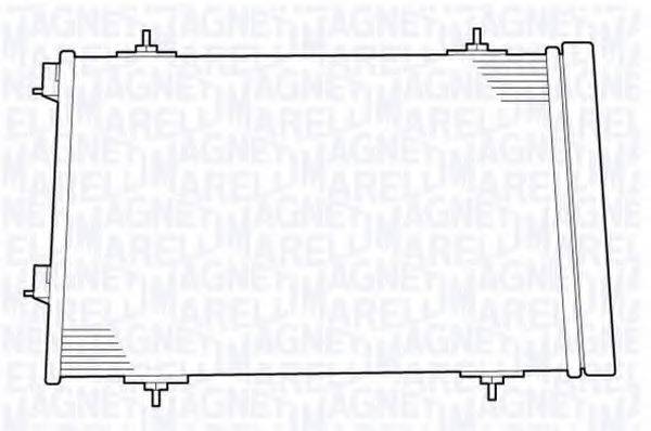 MAGNETI MARELLI 350203636000 Конденсатор, кондиціонер