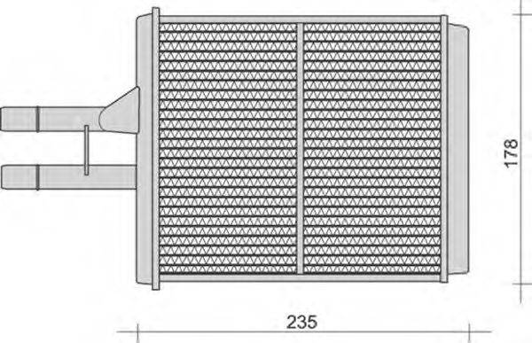 Теплообмінник, опалення салону MAGNETI MARELLI 350218259000