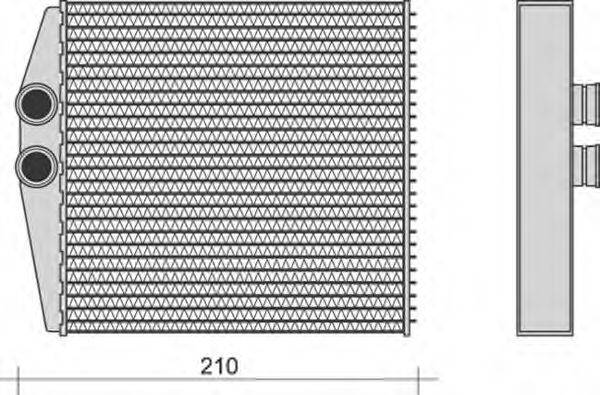 MAGNETI MARELLI 350218271000 Теплообмінник, опалення салону