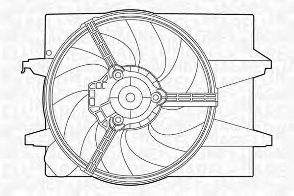 MAGNETI MARELLI 069422413010 Вентилятор, охолодження двигуна