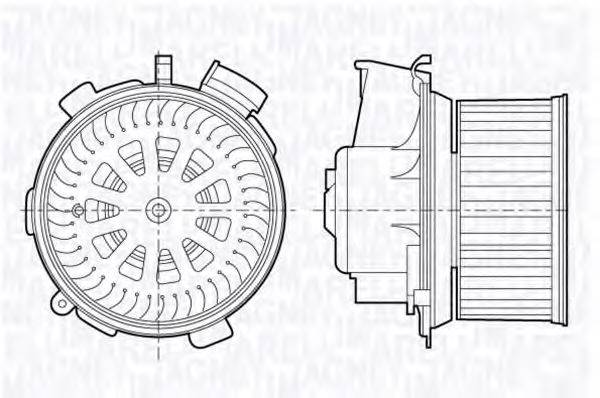 MAGNETI MARELLI 069412696010 Вентилятор салону