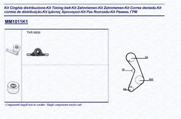 MAGNETI MARELLI 341310111101 Комплект ременя ГРМ