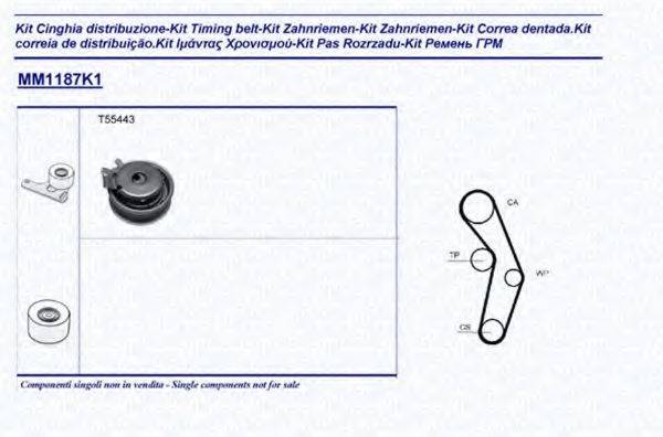 MAGNETI MARELLI 341311871101 Комплект ременя ГРМ